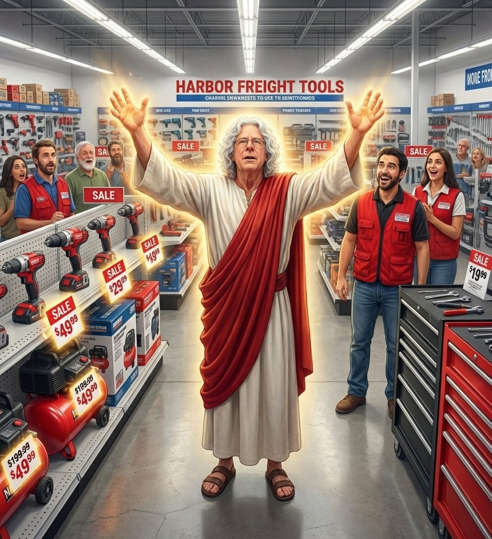 Uncle Nick at Harbor Freight